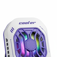 Support de téléphone portable avec ventilateur de refroidissement pour jeux, clip dorsal, pour diffusion en direct et accessoires de console