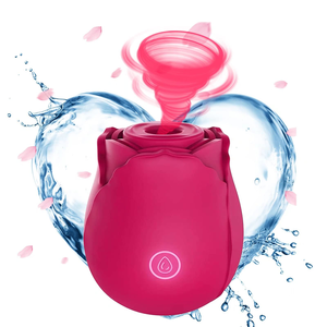 Rose <b>Vibrator</b> for Women Wholesale Custom logo Clitoralis Stimulator Sucking Adult Toys Rose Sucking <b>Vibrator</b> Sex Toys for Woman - Product Image 1