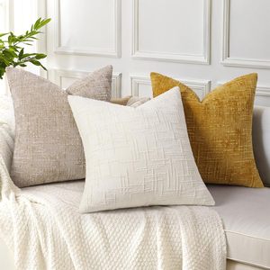 Teal Yeşili Şönil Yastık Kılıfları 50x50 cm Dokulu Yumuşak Rahat Tüylü Kanepe Yastık Kılıfları Yatak Kanepe Oturma Odası için - Product Image 2