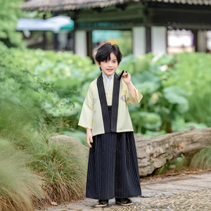 Costume <span class=keywords><strong>traditionnel</strong></span> <span class=keywords><strong>japonais</strong></span> pour enfants, vêtements de samouraï pour enfants, ensembles de kimonos pour garçons, vêtements de scène pour enfants - Product Image 3
