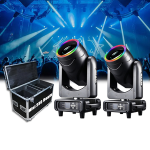 Luz Móvil Sharpy <span class=keywords><strong>Beam</strong></span> de 230W <span class=keywords><strong>7R</strong></span> con Anillo Halo RGBW, Súper Brillante, Prisma Doble de 24 Facetas, DMX512 para Escenarios, DJ, Bodas y Conciertos - Product Image 1
