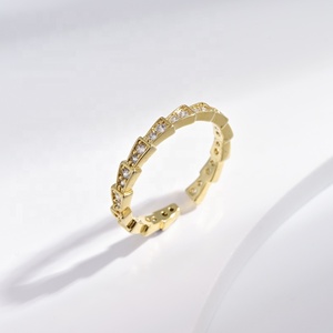 wholesale plata 925 sterling <b>silver</b> 18k gold plated <b>ring</b> minimalist engagement dainty marquise <b>stacked</b> Turquoise <b>rings</b> for woman - Product Image 3