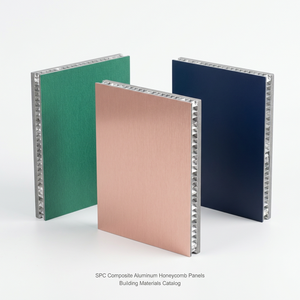 Paneles compuestos de panal de aluminio SPC personalizados, tableros de cubierta modernos para material de construcción de ingeniería anticorrosión ignífugo - Product Image 2
