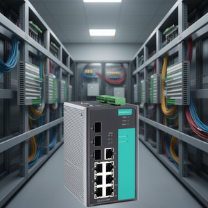 Switch Gestionado Moxa EDS-510A-3SFP de 8 Puertos, 3 SFP, Gigabit Ethernet, Montaje en Riel DIN, Switch Industrial - Product Image 3