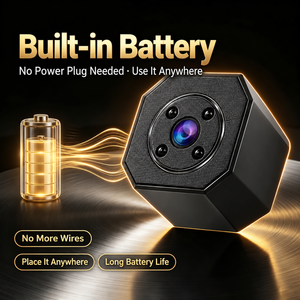 Mini Button <b>Camera</b> 1080P 2MP WiFi 160° Wide Angle AI Animal Recognition for Elderly Kids Pet Home Monitoring - Product Image 5