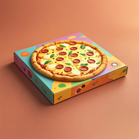 Runde Lebensmittel box mit Einweg-Holzdeckel Pizza und Käsekuchen Einweg verpackung Pappkarton Pyramid Cheese cake Food Box