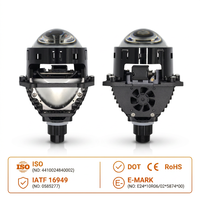 Lentille de projecteur Bi-LED haute puissance OEM d'usine H4 H7 9005 9006 avec driver intégré, lentille de phare de voiture 6000K super lumineuse pour rétrofit