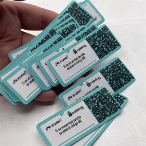 Étiquettes tissées NFC pour vêtements, étiquettes de vêtements en balles, étiquettes à déchirer pour chaussures, étiquettes personnalisées de mode privée - Product Image 4