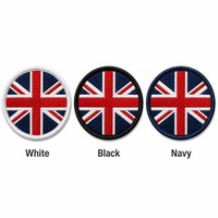 Patch brodé 3D Union Jack drapeau britannique en tissu chenille thermocollant pour chapeaux et casquettes, alphabet personnalisé en lettres anglaises