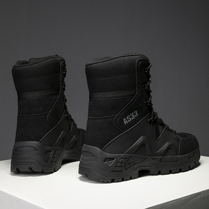 Scarponi Tattici Unisex Migliorati per Allenamento ed Escursionismo, Risposta Rapida, Antiusura, in Pelle, Leggeri, Sneakers Illuminate per Autunno ed Estate - Product Image 3