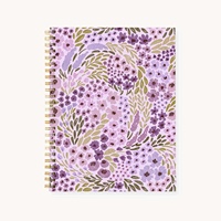 Carnet à spirales en cuir PU avec papier couché et impression offset, couverture à texte amusant pour le bureau et la maison, usage quotidien