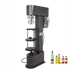 Low Price Automatic Aluminum Cap Lid Sealing Machine For Cap Whisky Wine Beer Bottle And Capping Sealing Machine