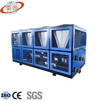 Refroidisseur d'eau industriel à spirale refroidi par air de 50 tonnes R32/R410A/R407C/R134A personnalisé avec compresseur haute efficacité HUANQIU