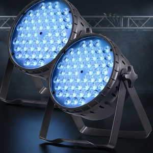 ไฟพาร์ LED 54x3W สไตล์อุตสาหกรรม RGB DMX512 IP67 FB4ปรับแต่ง B22โครเมี่ยม - Product Image 3