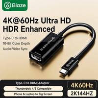 Brandneuer Biaze Typ-C zu USB-Adapter 4K60Hz USB-C für MacBook/iPad/iPhone/Laptop Thunderbolt 4/5 Plug & Play