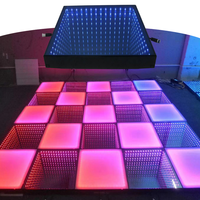 Lampes mobiles Abyss RGBW 15W pour sol, avec contrôle DMX512, activation sonore, CRI 70, IP55, pour piste de danse disco