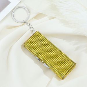 The New Diamond-inlaid <b>Small</b> Medicine <b>Box</b> Keychain Creative Full of Diamonds Portable Aluminum Medicine Can <b>Storage</b> <b>Box</b> - Product Image 5