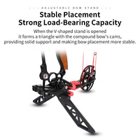 Support de tir à l'arc SPG 3D réglable et pliable en ABS avec pince de maintien et protection en caoutchouc souple pour arcs composés, accessoires de chasse en extérieur