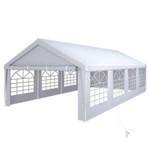 Vente chaude Tente de réception de mariage blanche d'extérieur 20X40 <span class=keywords><strong>avec</strong></span> barres au sol Tentes de camping en plein air - Product Image 1