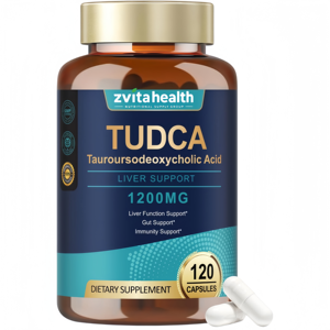 TUDCA Salts Biliaires Marque Blanche 1200mg TUDCA, 120 Capsules Végétaliennes Pures Ultra Puissantes pour la Détoxification et la Réparation du Foie et de la Vésicule Biliaire - Product Image 1