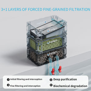 Boîte de filtre d'<span class=keywords><strong>aquarium</strong></span> ultra silencieuse Cherlam Biofiltre externe grand système de filtre d'étang de réservoir de poissons Circulation d'eau - Product Image 3
