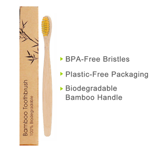 <span class=keywords><strong>Spazzolino</strong></span> da Denti in Bambù per Hotel con Logo Personalizzato, Certificato CE, Morbida Setola in Lana, Riutilizzabile, Biodegradabile, Confezionato Singolarmente - Product Image 4