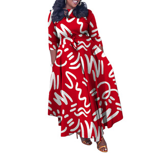 N7964 abito <span class=keywords><strong>lungo</strong></span> africano <span class=keywords><strong>taglie</strong></span> <span class=keywords><strong>forti</strong></span> autunno/inverno elegante alla moda - Product Image 3