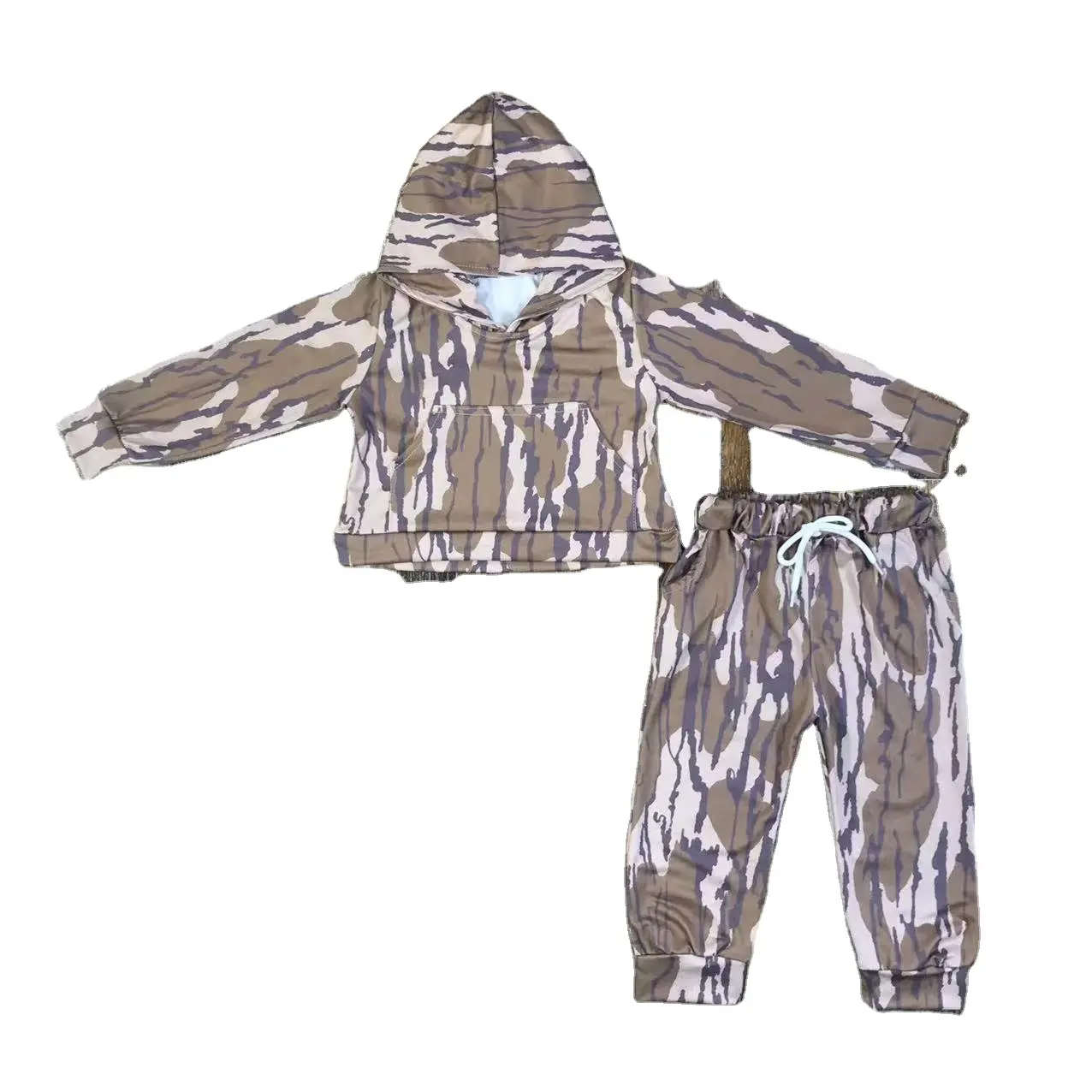 Camuflaje de alta calidad Unisex niños 2 uds sudaderas con capucha conjuntos ropa de bebé niños y niñas conjunto deportivo conjunto de trajes para niños