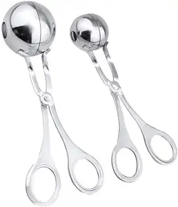 Meat baller, 3 /4.5 Meatball Maker Tongs 2 Pieces Stainless Steel dropshipping Chinese suppliers