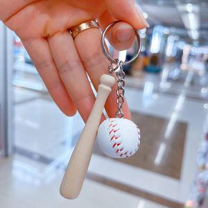Mini Baseball Wooden Bat Keychain for Sports Theme Party Team Souvenir Sports <b>Key</b> <b>Chain</b> <b>Key</b> Ring Gift - Product Image 6