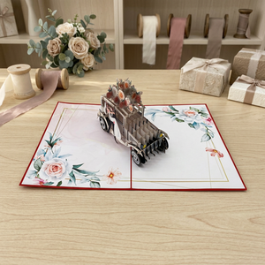 Tarjeta de Felicitación para Recién Casados, Diseño 3D, Estilo Hecho a Mano, Papel Decorativo, Regalo de Boda, Superventas - Product Image 3