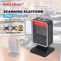 Pemindai Barcode Desktop DP980 1D 2D Kode QR Pemindaian Otomatis Pemindai Kabel Pemeriksaan Harga Supermarket yang Dapat Disesuaikan