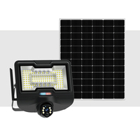 Projecteur solaire LED extérieur étanche OMSEN, lumière d'inondation réglable, détection de mouvement avec caméra CCTV, Wifi 4G Internet