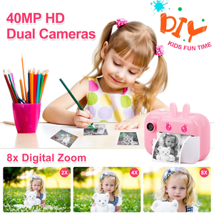 กล้องถ่ายรูปความร้อนขนาดเล็ก HD 1080p รุ่น Factory CE สำหรับเด็ก ของขวัญเด็ก ของเล่นเด็ก กล้องเซลฟี่เด็ก กล้องพิมพ์ภาพทันที - Product Image 4