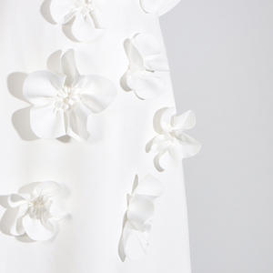 Nouvelle Robe Blanche Slim Sans Dos pour Femme, Motif Floral, Collection Printemps, Tendance - Product Image 6