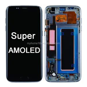 Original Super AMOLED thay thế LCD đối với Samsung Galaxy S7 màn hình phẳng G930 g930f màn hình cảm ứng Digitizer
