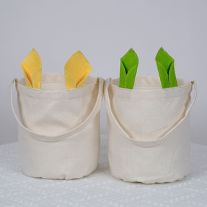 <span class=keywords><strong>Sac</strong></span> fourre-tout écologique réutilisable en forme d'oreilles de lapin vert lime, pour un usage quotidien, vente directe d'usine pour la chasse aux œufs - Product Image 3