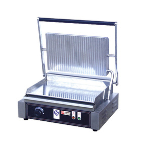 Presse à sandwich électrique commerciale en acier inoxydable <span class=keywords><strong>grille</strong></span>-<span class=keywords><strong>pain</strong></span> Panini Grill Double têtes gril de Contact numérique - Product Image 5