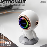 Astronaute portable Spaceman pour haut-parleur sans fil Creative RGB LED éclairage haute qualité sonore Subwoofer plastique pour bureau