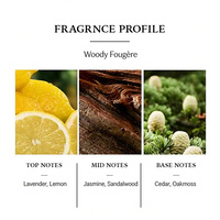 OMJ MEN Homme Bold Woody Parfum pour homme 60ml, Cologne écologique longue durée, spray moderne multi-parfums, charme masculin original