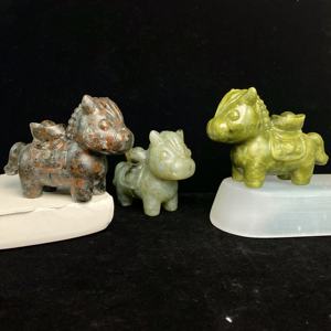 Nouvelle conception, cheval en cristal doré, sculpture à la main, artisanat chinois, nouvel an du cheval, Feng Shui, décoration porte-bonheur, cadeau - Product Image 6