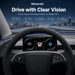 หน้าจอแสดงผลแบบสัมผัสขนาด 9 นิ้ว รุ่น F9 สำหรับรถยนต์ Model 3 และ Y Highland Juniper รองรับ Wireless CarPlay, Android Auto และระบบปฏิบัติการ Linux หน้าจอ IPS - Product Image 2