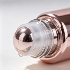 1ml 2ml 3ml 5ml Empty Rose Gold Glass Roll-on <b>Bottles</b> with <b>Dropper</b> Sealing Screen Printed for Essential Oil - Product Image 4