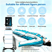 Machine de pressothérapie verticale professionnelle avec 4 modes de massage, pompe à air allemande et combinaison à airbag