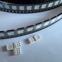 Chip LED SMD Rojo 5050, 620-630nm, 0.2W, 5-7LM, Diodo LED de Alto Lumen para Fototerapia Médica, Cuidado de la Piel, Acuario, Iluminación de Plantas