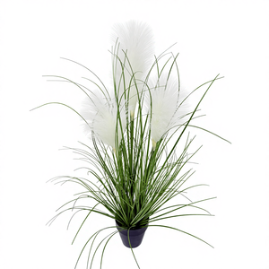 Bonsáis Artificiales Medianos al por Mayor, Cañas <span class=keywords><strong>de</strong></span> Hierba Artificial, Decoración <span class=keywords><strong>de</strong></span> Interiores, Macetas con Flores <span class=keywords><strong>de</strong></span> Cebolla Artificiales, Plantas Artificiales <span class=keywords><strong>de</strong></span> Exterior - Product Image 6