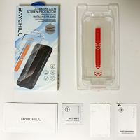 BAYCHILL Protection d'écran en verre trempé de qualité supérieure 9H, sans poussière, pour téléphone portable 17 16 15 14 13 12 11 Ultra-fin 2.5D