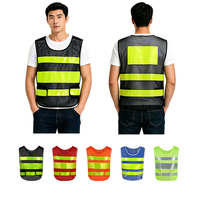 Gilet di Sicurezza Riflettente a Rete Impermeabile ANSI Classe 2 per Gestione Parcheggi e Pattugliamento Esterno, con Logo Personalizzato e Strisce a Rete