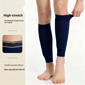 Espinilleras <span class=keywords><strong>de</strong></span> Fútbol Transpirables Personalizadas HKD, Protector <span class=keywords><strong>de</strong></span> Pantorrilla Profesional Antideslizante <span class=keywords><strong>de</strong></span> Poliéster y Algodón, Protección Ajustable - Product Image 3