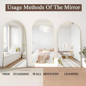Miroir pleine longueur en alliage d'aluminium, sur pied et mural, pour décoration minimaliste <span class=keywords><strong>de</strong></span> la maison (vente en gros) - Product Image 5